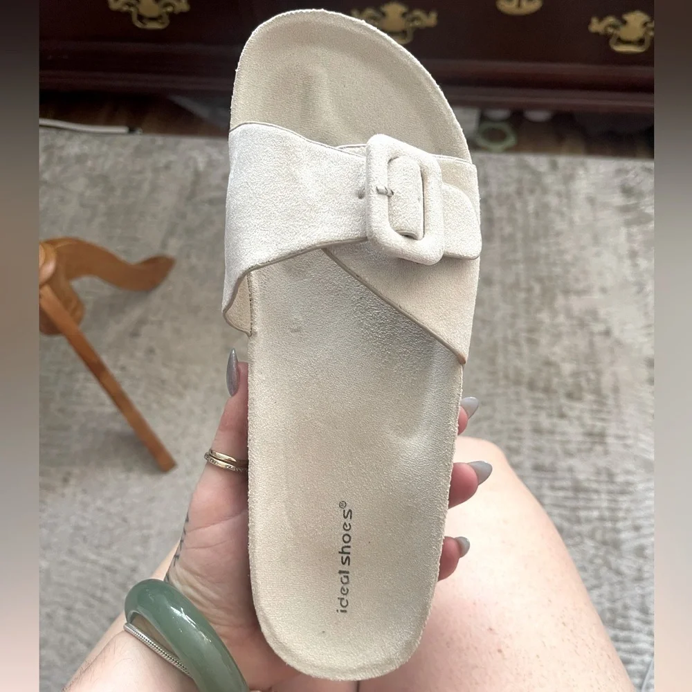Suede & Cork Sandals